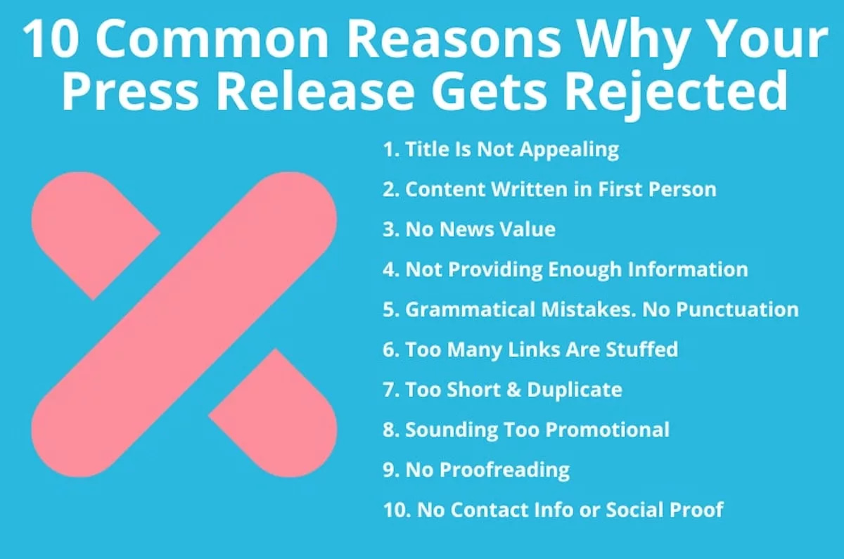 reasons to avoid press release