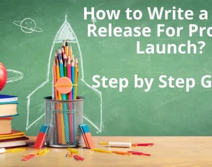 how to write product launch press elease