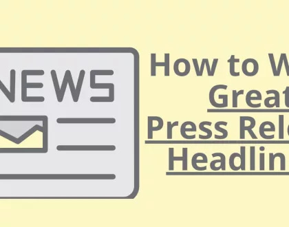 How to write press release headlines - featured