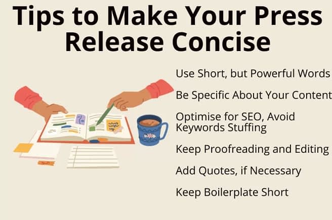Tips to make press release concise