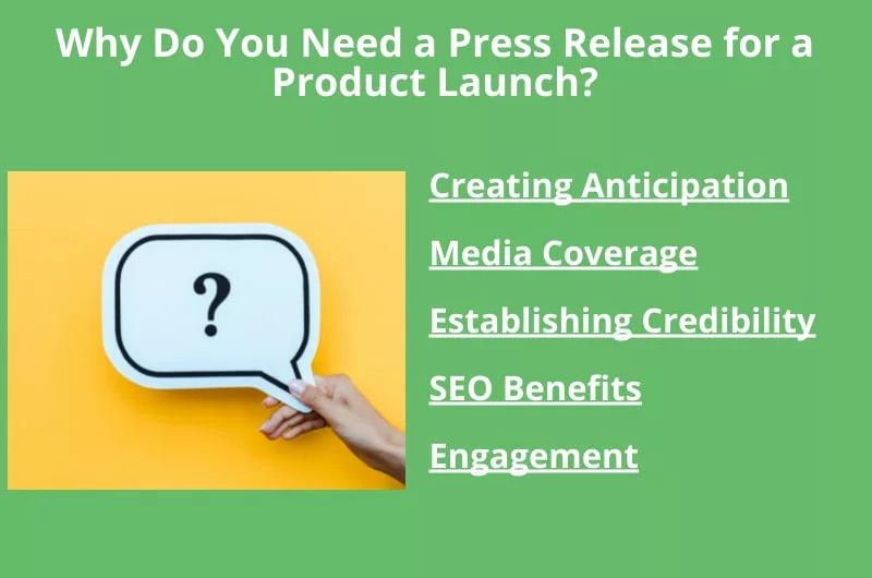 Reasons why you need press release for product launch