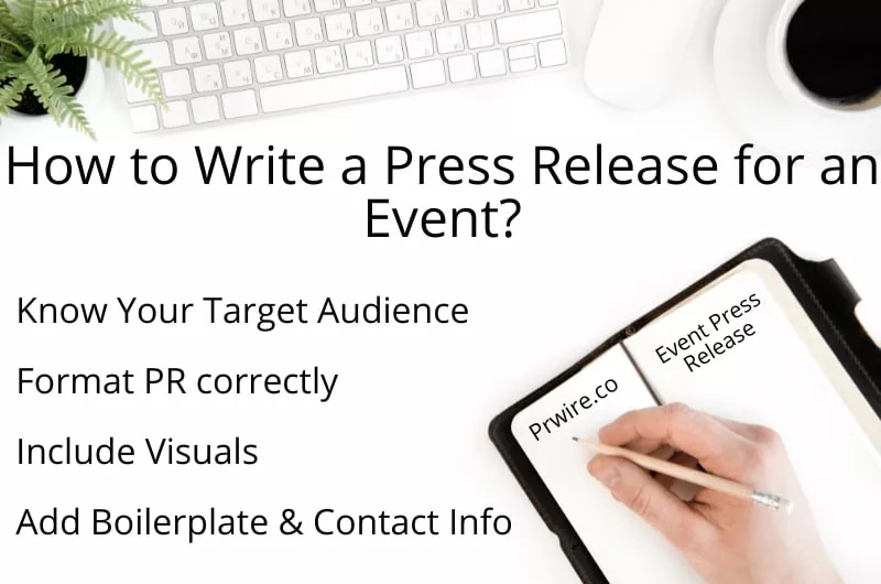 how to write press release for event