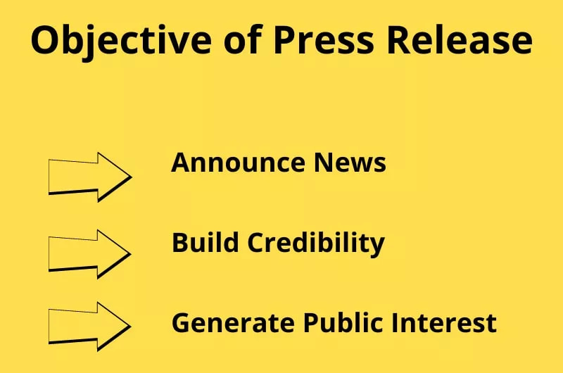objective of press release