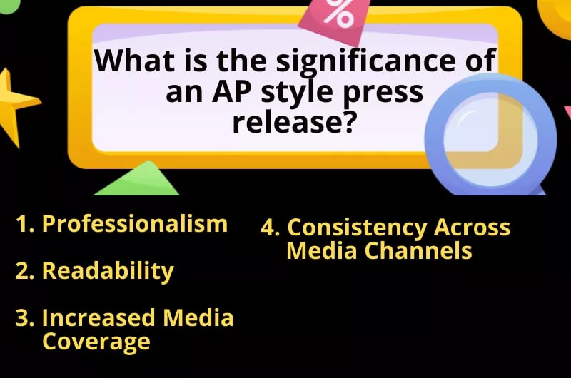 significance of ap style press release